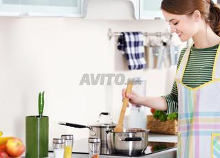 تنظيف ومطبخ ومربية