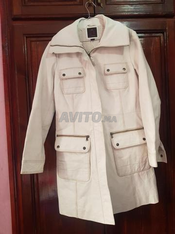 Veste En Cuir Redskins Pour Femme - Taille 38/40 M, Bordeaux, Mi-longueur, état Comme Neuf