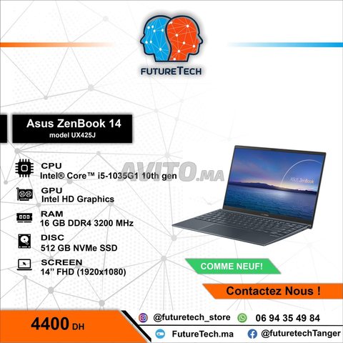  Asus Zenbook 14 i5-10th gen/16GB RAM/ 512 NVME