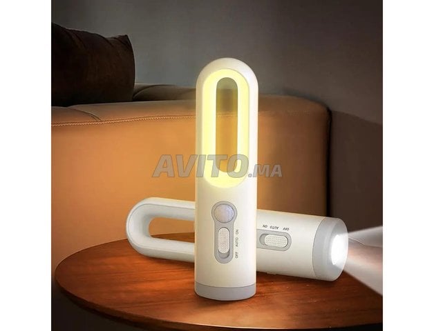 Veilleuse à capteur de mouvement Lampe LED 2 en 1