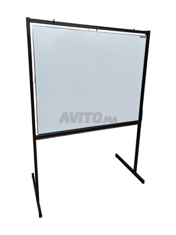 Tableau blanc Émaillé sur pied réversible AUBECQ 