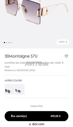 Lunettes Dior Montaigne authentique 