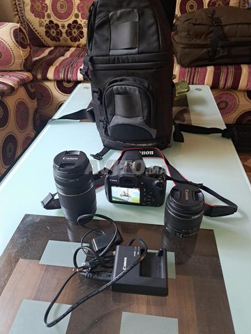 canon eos 1200d avec 2 objectif et sac a dos