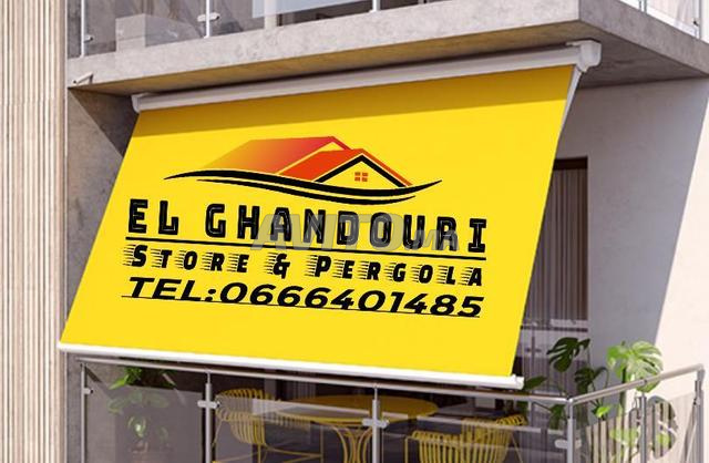 tente stores pergola