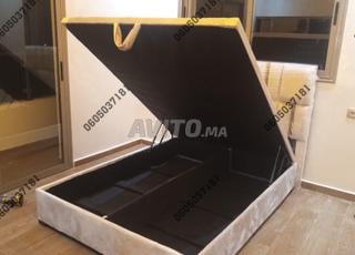 Lit de chambre 2 places avec rangement