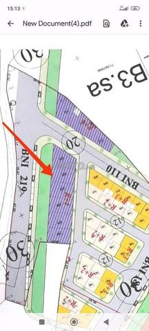 قطعة أرضية 254 متر على واجهتين تجزئة ملاك عيسى