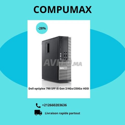 Dell optiplex 790 SFF i5 Gen 2/4Go/250Go HDD