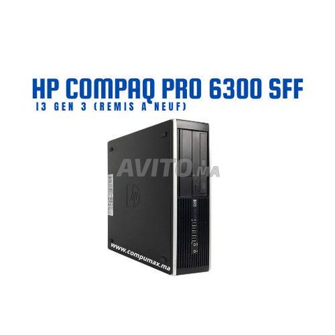 HP Compaq Pro 6300 SFF i3 Gen 3   (REMIS A NEUF)