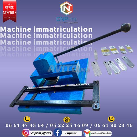 machine d'immatriculation véhicule