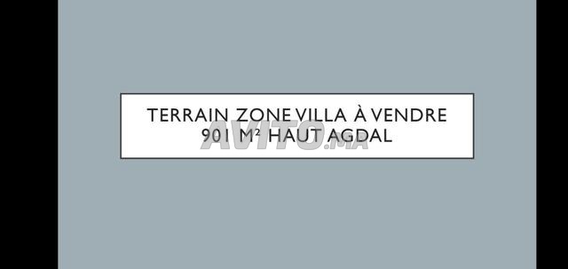 Terrain Zone Villa à vendre à Agdal 901 m²