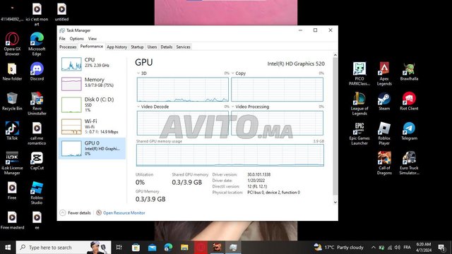 Pc portable lkhedma-gaming-normal use