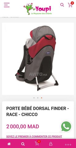 Porte bébé dorsal finder chicco online