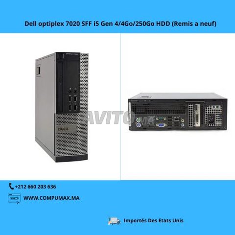 Dell optiplex 7020 SFF i5 Gen 4/4Go/250Go HDD