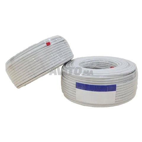 Master Câble coaxial pro 100m pour CCTV KX6A 2C