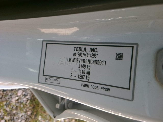 Tesla Model 3 occasion Electrique Modèle 2022