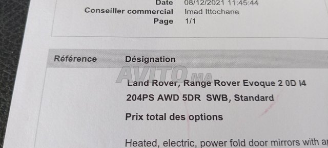 Land Rover Range Rover Evoque occasion Diesel Modèle 2022