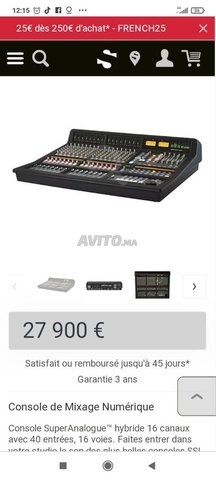 Table mixage numérique Ssl matrix 2 sous emballage