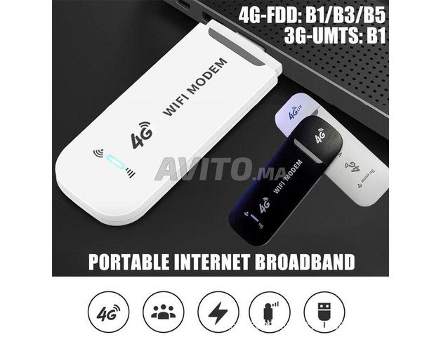 Modem 4G USB LTE WIFI 150Mbps Clé USB Carte SIM