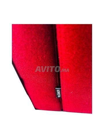 Fauteuil Tasso par Klöber en tissu rouge & Acier