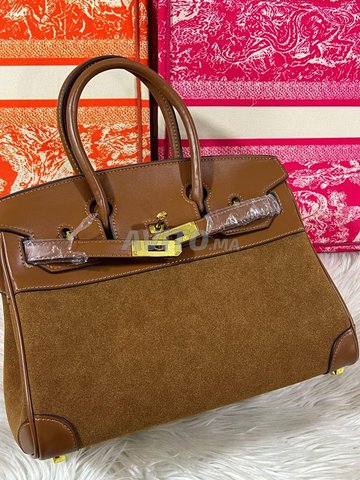Sac Hermes Birkin en daim HR6012