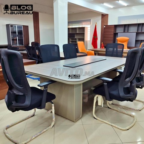 TABLE DE REUNION GRIS 2.40M IMPORTATION