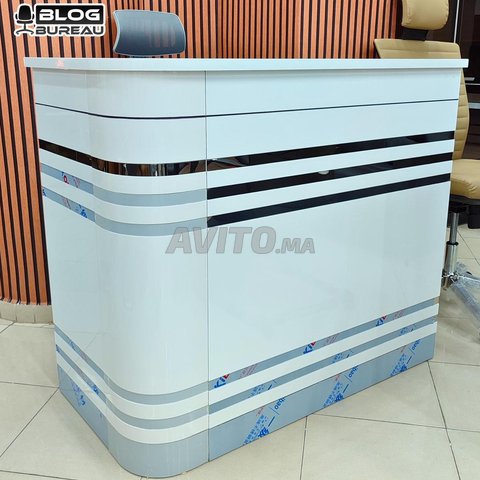 Comptoir avec angle Blanc D120 Ref FA3612