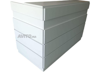 Comptoir Blanc accueil 180x80cm H110cm