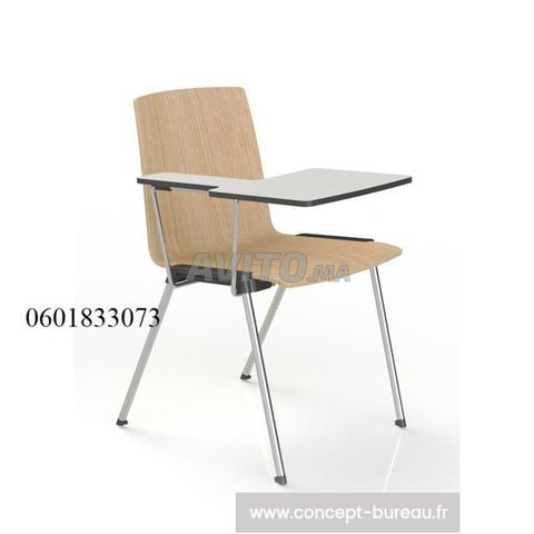 chaise avec tablette rabattable en promo 