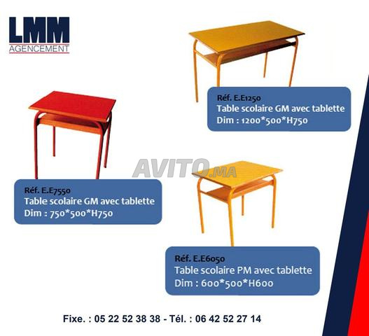 MOBILIER SCOLAIRE EXTRA WAW qx44i9jQWvV65N - 2