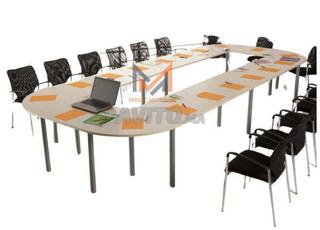  production table de réunion avec pieds en métal