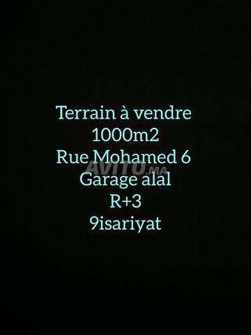 1000m2 Terrain R plus3 a rue Mohamed 6 trois face 