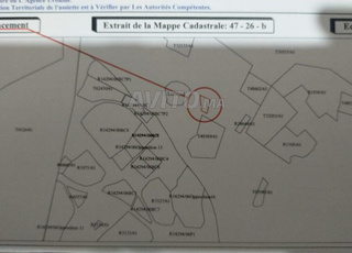 Terrain  500 M zone villa à vendre Tanger 