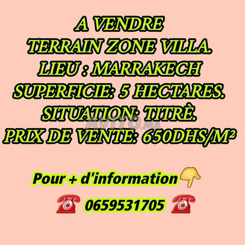 TERRAIN de 5 Ha Z.VILLA en Vente à MARRAKECH