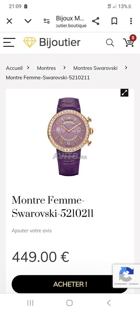Montre swarovski femme prix maroc outlet