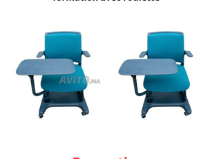 Lot 2 chaise tablette Ad-Lib Salle de formation