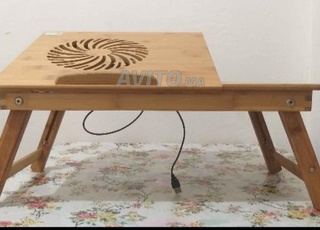 petite table et ventilateur pour pc portable