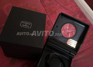 SCATOLA del TEMPO cuir noir boîte rotative