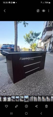 Bureau 1.40 avec caisson trois tiroirs neuf chaise - 2