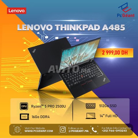 ThinkPad Ryzen 5 I 16Go I 512Go SSD I VIGA 8 I 14