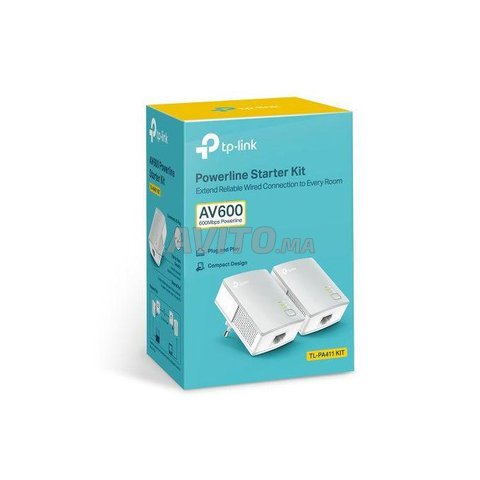 P-Link Pack 2 CPL Câble AV600 600Mbps TL-PA411 KIT