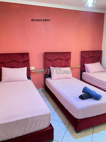 شقق للكراء اليومي بحي المطار مع النترنيت مجانا 