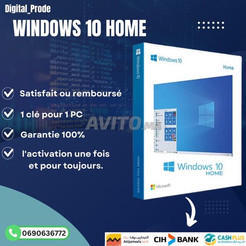 Windows Home 11/10/8 Clé License 1 PC