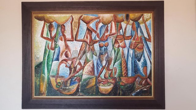 Tableau Coloré et Abstrait par T. Barry (1999) 