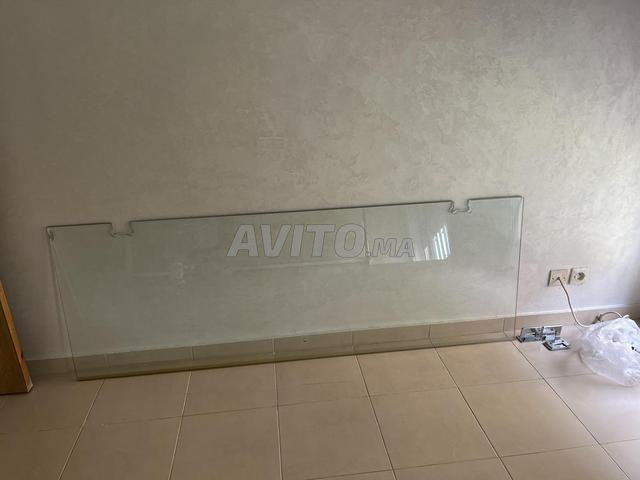 Porte de salle de bain en verre trempé  