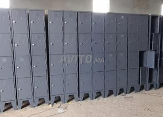 خزانة ملابس معدنية 4 أبواب بقفل