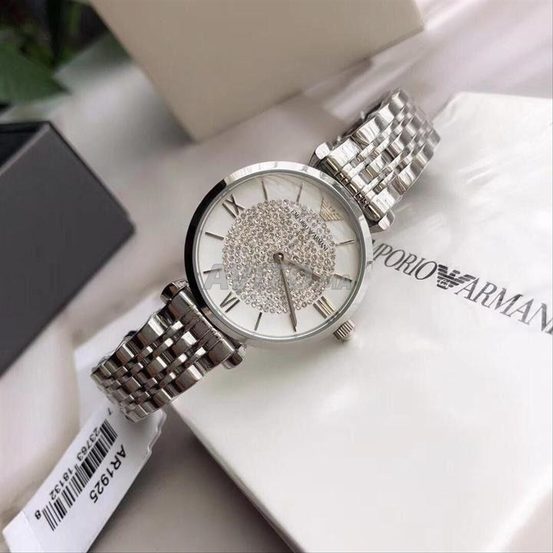 Montre armani femme orders pas cher