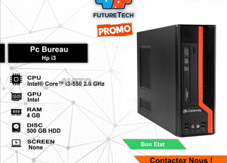 Pc bureau Hp i3 Gen 1 4Gb/500hdd
