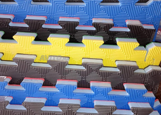 Tapis tatamis 1er choix réversible 1M/1M/2.5 cm