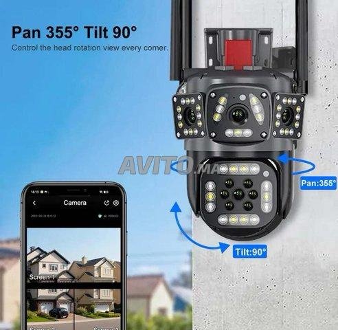caméra Wifi, avec trois caméras intégrées, 
