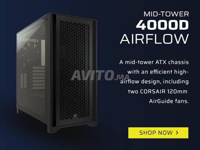 PC Gamer haut de gamme CORSAIR 4000D AIRFLOW
